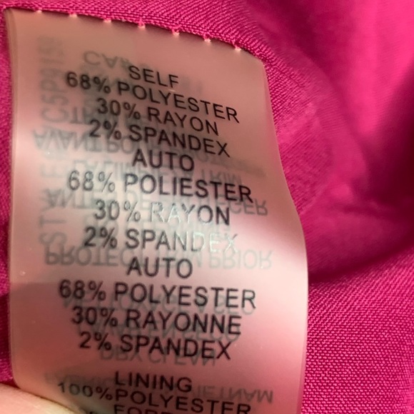 Vince Camuto Crepe A Line Dress Magenta - Picture 8 of 8